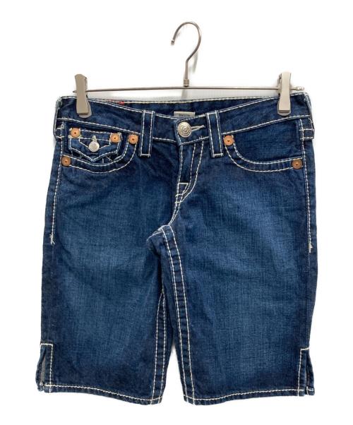 TRUE RELIGION（トゥルー レリジョン）TRUE RELIGION (トゥルー レリジョン) デニムハーフパンツ インディゴ サイズ:SIZE 66cmの古着・服飾アイテム
