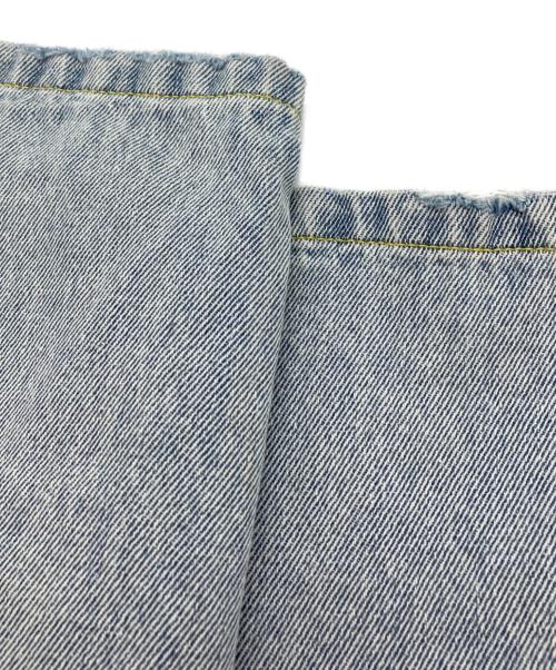 YENN（イエン）YENN (イエン) SIDE PLEATED DENIM PANTS ブルー サイズ:SIZE 38の古着・服飾アイテム