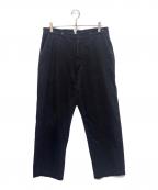 COMOLIコモリ）の古着「22AW デニムオーバーパンツ」｜ブラック