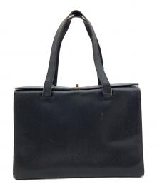 CELINE（セリーヌ）の古着「ターンロックハンドバッグ」｜ブラック