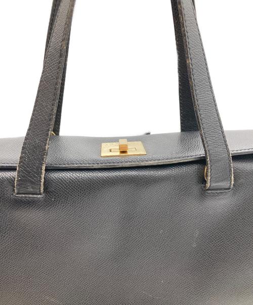 CELINE（セリーヌ）CELINE (セリーヌ) ターンロックハンドバッグ ブラックの古着・服飾アイテム