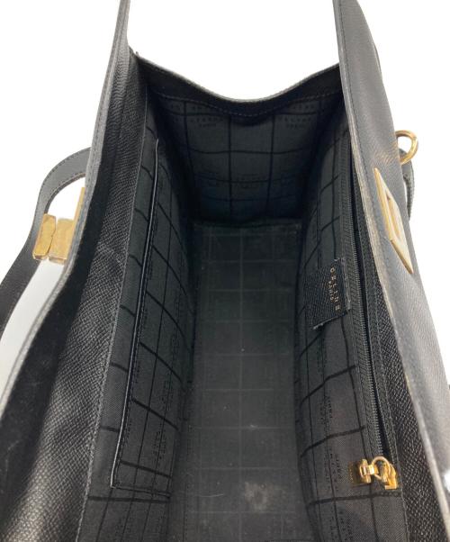CELINE（セリーヌ）CELINE (セリーヌ) ターンロックハンドバッグ ブラックの古着・服飾アイテム