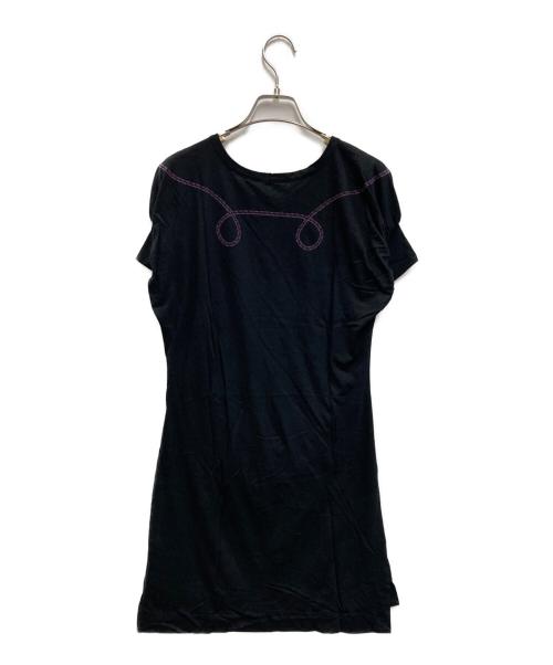 Vivienne Westwood RED LABEL（ヴィヴィアンウエストウッドレッドレーベル）Vivienne Westwood RED LABEL (ヴィヴィアンウエストウッドレッドレーベル) オーブ猫プリント半袖ワンピース ブラック サイズ:SIZE 2の古着・服飾アイテム
