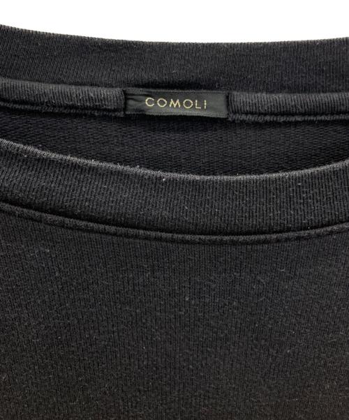 COMOLI（コモリ）COMOLI (コモリ) コットンシルク 長袖クルー ブラック サイズ:size3の古着・服飾アイテム