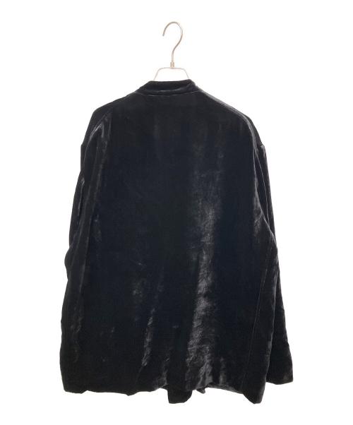 COMOLI（コモリ）COMOLI (コモリ) シルク別珍 スタンドカラージャケット ブラック サイズ:3の古着・服飾アイテム