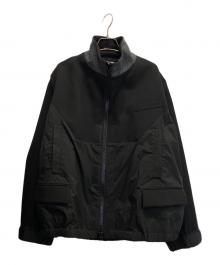 sacai（サカイ）の古着「Matelasse Twill Mix Jacket」｜ブラック