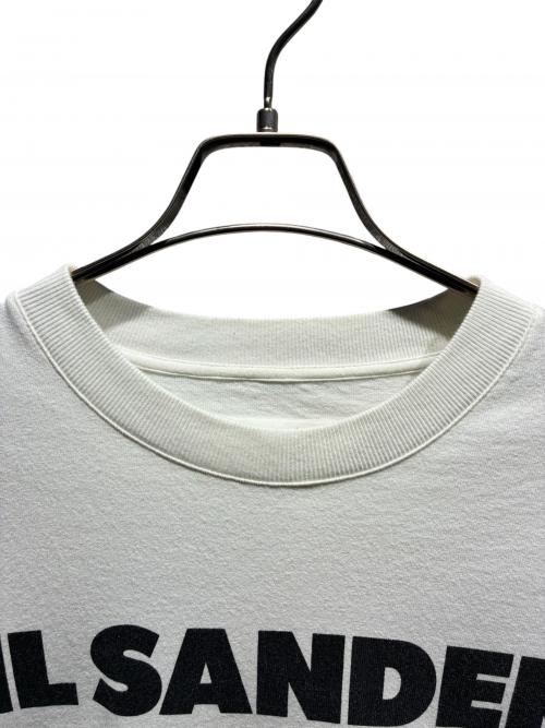 JIL SANDER（ジルサンダー）JIL SANDER (ジルサンダー) ロゴプリント コットン 半袖 Tシャツ ホワイト サイズ:Mの古着・服飾アイテム