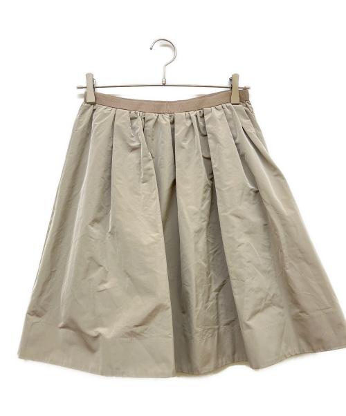 Loulou Willoughby（ルルウィルビー）Loulou Willoughby (ルルウィルビー) タフタギャザースカート ベージュ サイズ:SIZE 2の古着・服飾アイテム