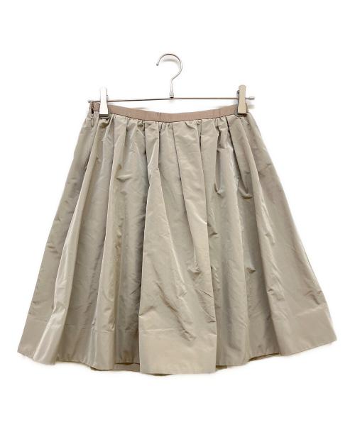 Loulou Willoughby（ルルウィルビー）Loulou Willoughby (ルルウィルビー) タフタギャザースカート ベージュ サイズ:SIZE 2の古着・服飾アイテム