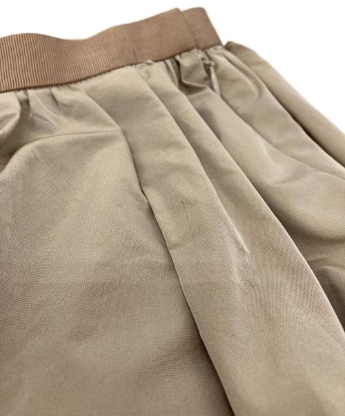 Loulou Willoughby（ルルウィルビー）Loulou Willoughby (ルルウィルビー) タフタギャザースカート ベージュ サイズ:SIZE 2の古着・服飾アイテム