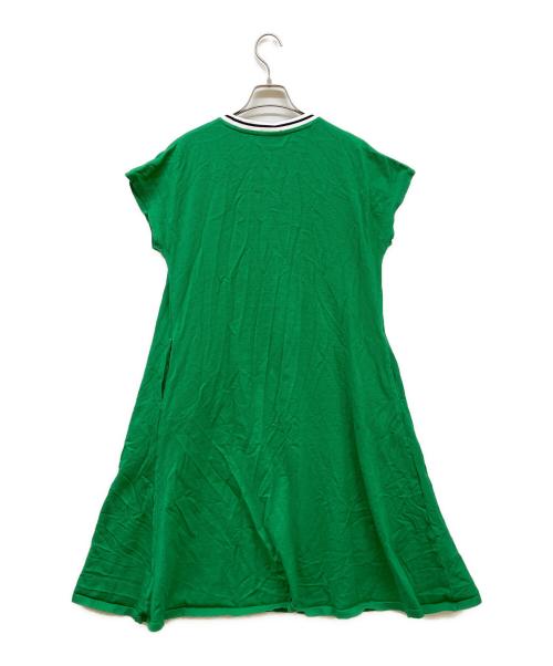 LACOSTE（ラコステ）LACOSTE (ラコステ) カノコ クルーネック ワンピース グリーン サイズ:34の古着・服飾アイテム