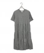 hitomiヒトミ）の古着「URAKE tiered dress」｜グレー