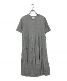 hitomi（ヒトミ）の古着「URAKE tiered dress」｜グレー