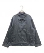 MUJI LABOムジラボ）の古着「太番手リネンドローストリングジャケット」｜ブラック