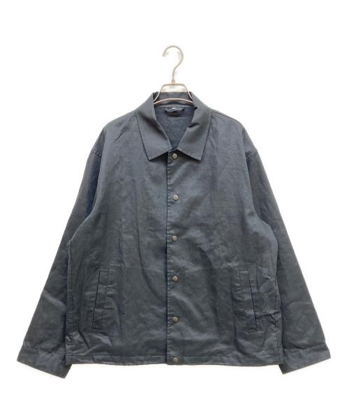 MUJI LABO（ムジラボ）MUJI LABO (ムジラボ) 太番手リネンドローストリングジャケット ブラック サイズ:SIZE Lの古着・服飾アイテム