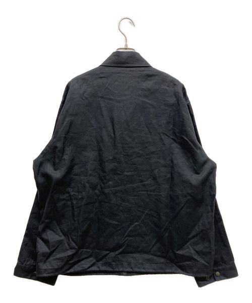 MUJI LABO（ムジラボ）MUJI LABO (ムジラボ) 太番手リネンドローストリングジャケット ブラック サイズ:SIZE Lの古着・服飾アイテム