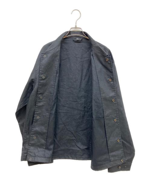 MUJI LABO（ムジラボ）MUJI LABO (ムジラボ) 太番手リネンドローストリングジャケット ブラック サイズ:SIZE Lの古着・服飾アイテム