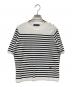 Aquascutum（アクアスキュータム）の古着「ニットT」｜ホワイト×ブラック