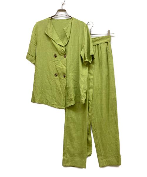 ANDREA&Co.（アンドラー＆コー）ANDREA&Co. (アンドラー＆コー) ハーフスリーブダブルジャケットセットアップ グリーン サイズ:SIZE Freeの古着・服飾アイテム