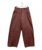 CLANEクラネ）の古着「LOW WAIST BARREL PANTS」｜パープル