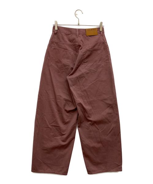 CLANE（クラネ）CLANE (クラネ) LOW WAIST BARREL PANTS パープルの古着・服飾アイテム