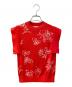 CLANE（クラネ）の古着「THIN FLOWER SQUARE SLEEVE KNIT」｜レッド