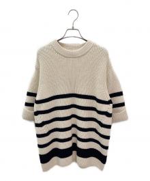 CLANE（クラネ）の古着「OVER HALF SLEEVE KNIT TOPS」｜アイボリー