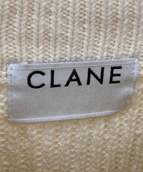CLANE（クラネ）CLANE (クラネ) OVER HALF SLEEVE KNIT TOPS アイボリー サイズ:1の古着・服飾アイテム