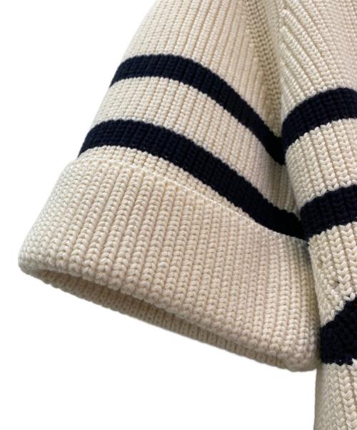 CLANE（クラネ）CLANE (クラネ) OVER HALF SLEEVE KNIT TOPS アイボリー サイズ:1の古着・服飾アイテム