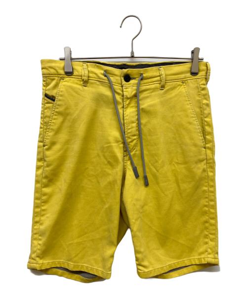 DIESEL（ディーゼル）DIESEL (ディーゼル) ジョグハーフパンツ イエロー サイズ:28の古着・服飾アイテム