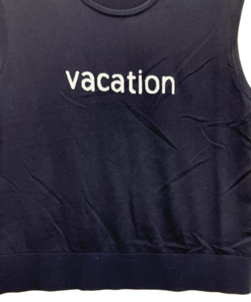 ANAYI（アナイ）ANAYI (アナイ) VACATION ロゴ プルオーバー ブラック サイズ:SIZE 38の古着・服飾アイテム