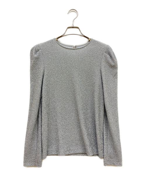 ANAYI（アナイ）ANAYI (アナイ) シャイニージャージークルー プルオーバー シルバー サイズ:SIZE 38の古着・服飾アイテム