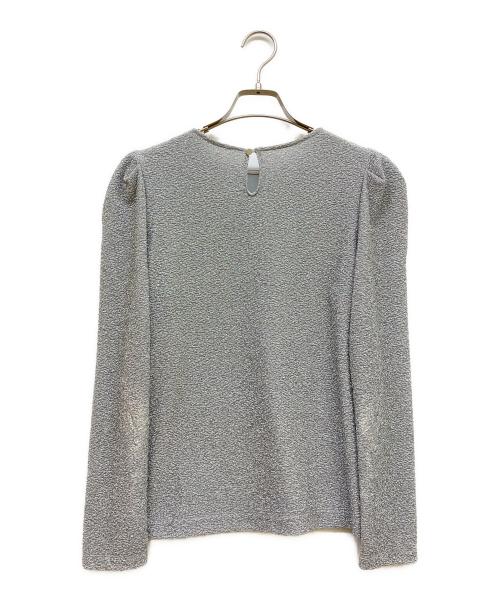 ANAYI（アナイ）ANAYI (アナイ) シャイニージャージークルー プルオーバー シルバー サイズ:SIZE 38の古着・服飾アイテム
