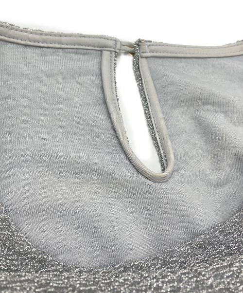 ANAYI（アナイ）ANAYI (アナイ) シャイニージャージークルー プルオーバー シルバー サイズ:SIZE 38の古着・服飾アイテム