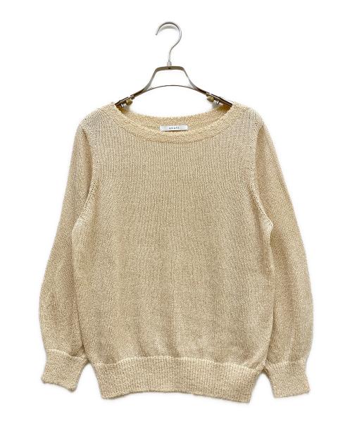 ANAYI（アナイ）ANAYI (アナイ) レーヨン和紙ミックスプルオーバー ベージュ サイズ:SIZE 38の古着・服飾アイテム