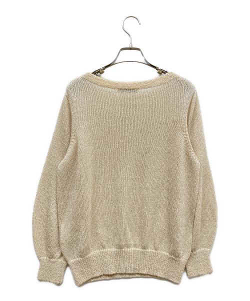 ANAYI（アナイ）ANAYI (アナイ) レーヨン和紙ミックスプルオーバー ベージュ サイズ:SIZE 38の古着・服飾アイテム
