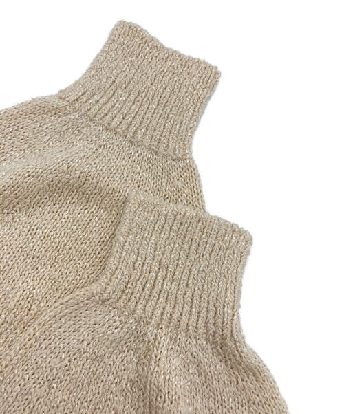 ANAYI（アナイ）ANAYI (アナイ) レーヨン和紙ミックスプルオーバー ベージュ サイズ:SIZE 38の古着・服飾アイテム