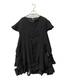 NUOVO BORGO（ヌーヴォ ボルゴ）の古着「カッティング ワンピース」｜ブラック