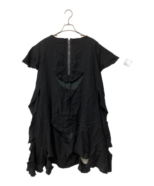NUOVO BORGO（ヌーヴォ ボルゴ）NUOVO BORGO (ヌーヴォ ボルゴ) カッティング ワンピース ブラック サイズ:40の古着・服飾アイテム