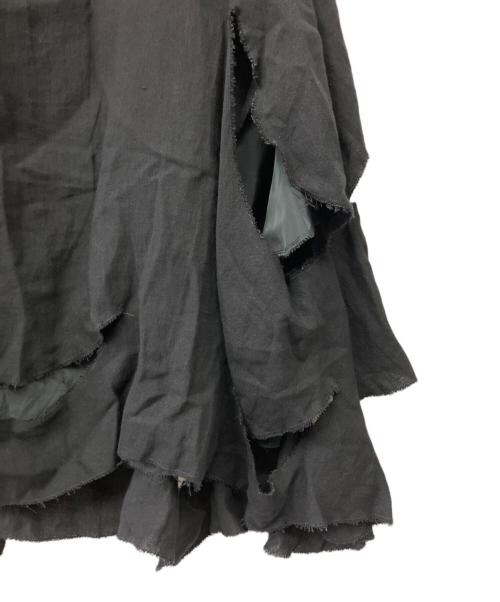NUOVO BORGO（ヌーヴォ ボルゴ）NUOVO BORGO (ヌーヴォ ボルゴ) カッティング ワンピース ブラック サイズ:40の古着・服飾アイテム