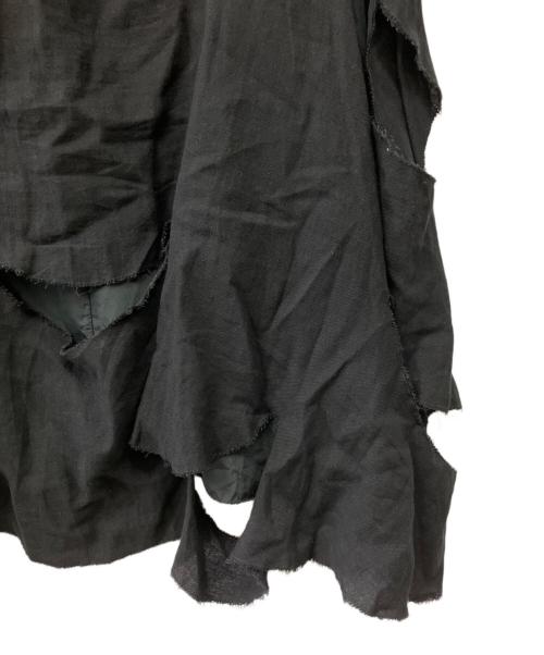 NUOVO BORGO（ヌーヴォ ボルゴ）NUOVO BORGO (ヌーヴォ ボルゴ) カッティング ワンピース ブラック サイズ:40の古着・服飾アイテム
