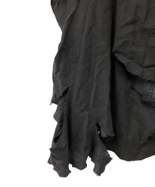 NUOVO BORGO（ヌーヴォ ボルゴ）NUOVO BORGO (ヌーヴォ ボルゴ) カッティング ワンピース ブラック サイズ:40の古着・服飾アイテム