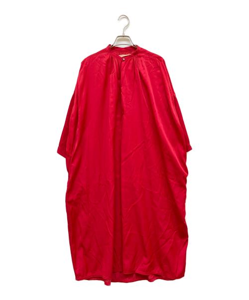 SUZUKI TAKAYUKI（スズキタカユキ）SUZUKI TAKAYUKI (スズキタカユキ) ブラウスワンピース レッド サイズ:SIZE Freeの古着・服飾アイテム
