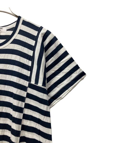 COMME des GARCONS COMME des GARCONS（コムデギャルソン コムデギャルソン）COMME des GARCONS COMME des GARCONS (コムデギャルソン コムデギャルソン) ボーダーワンピース ネイビー サイズ:Sの古着・服飾アイテム