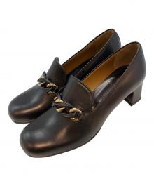chausser（ショセ）の古着「パンプス」｜ブラック