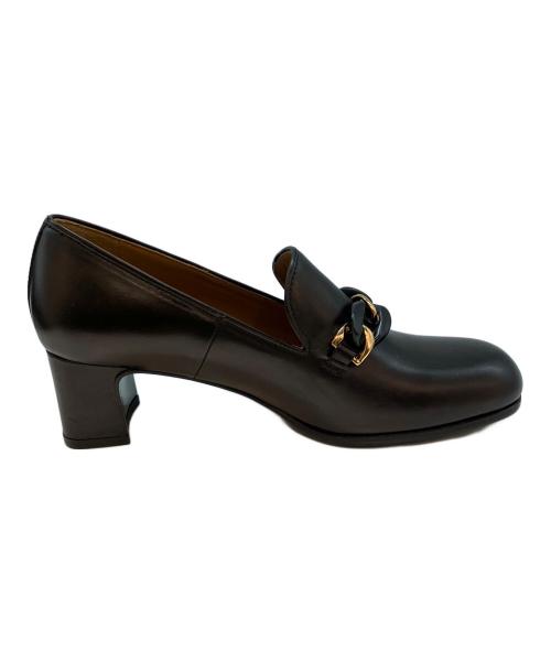 chausser（ショセ）chausser (ショセ) パンプス ブラック サイズ:22.5cmの古着・服飾アイテム
