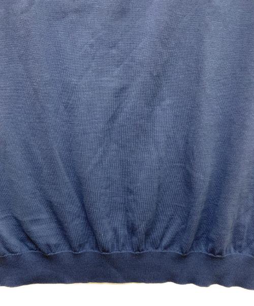 30/70 trenta settanta（トレンタセッタンタ）30/70 trenta settanta (トレンタセッタンタ) ニットポロシャツ ブルー サイズ:50の古着・服飾アイテム
