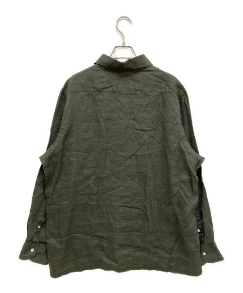 ARCODIO（アルコディオ）ARCODIO (アルコディオ) フレンチリネン カプリシャツ オリーブ サイズ:SIZE Lの古着・服飾アイテム
