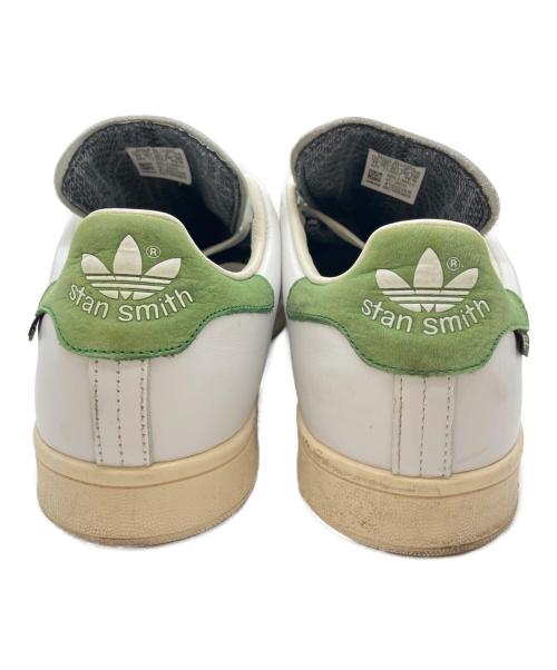 adidas（アディダス）adidas (アディダス) ローカットスニーカー ホワイト×グリーン サイズ:US11の古着・服飾アイテム