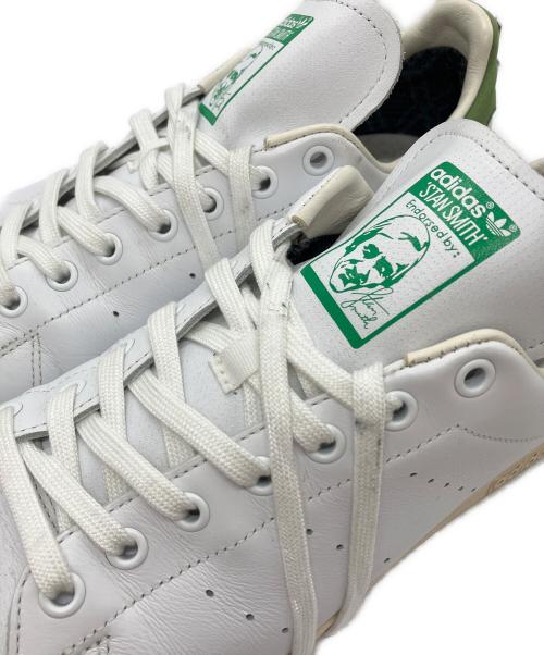 adidas（アディダス）adidas (アディダス) ローカットスニーカー ホワイト×グリーン サイズ:US11の古着・服飾アイテム